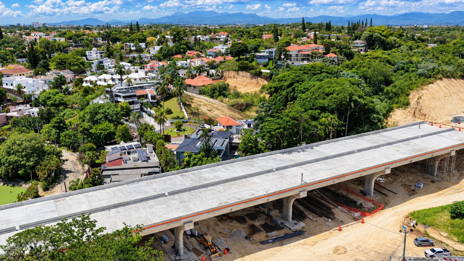 Grandes avances en la avenida República de Colombia: viaducto a buen ritmo, vigas instaladas y excavación de túnel en marcha 