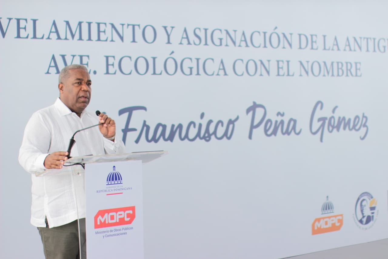 El presidente Luis Abinader encabeza designación de la avenida Ecológica con el nombre de José Francisco Peña Gómez